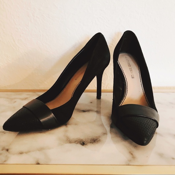 Audrey Brooke Shoes - Audrey Brooke Black Suede Pumps